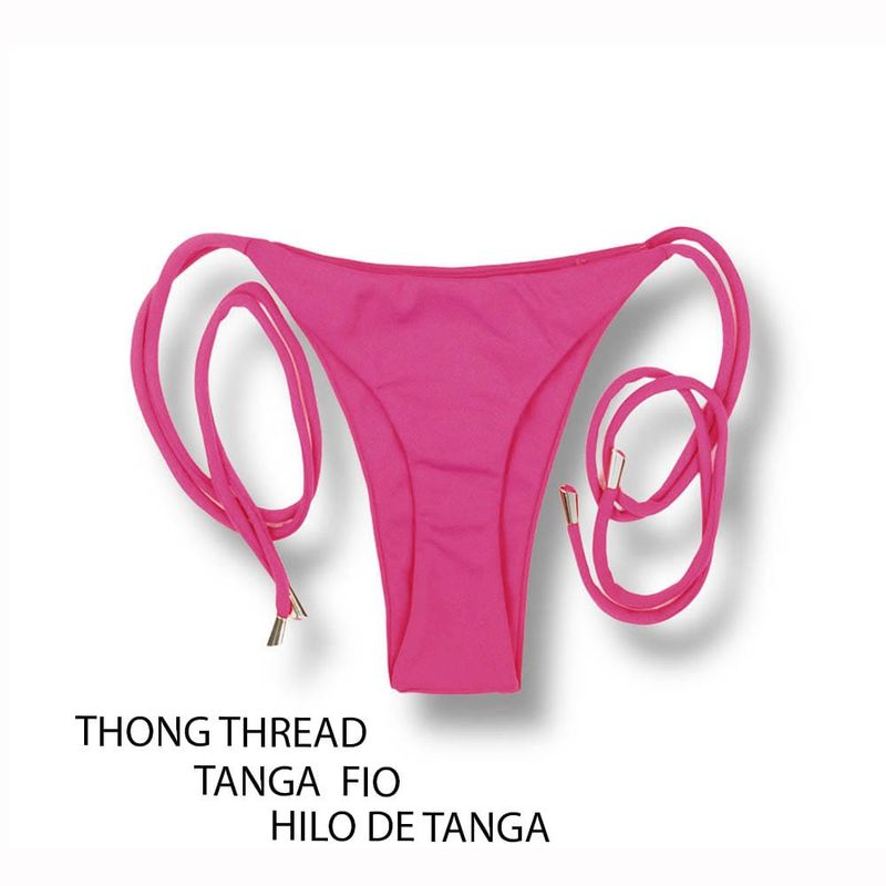 Conjunto Nautic Pink | Top Mara + Braga Cora | Top Cortinilla + Braga con Lazos