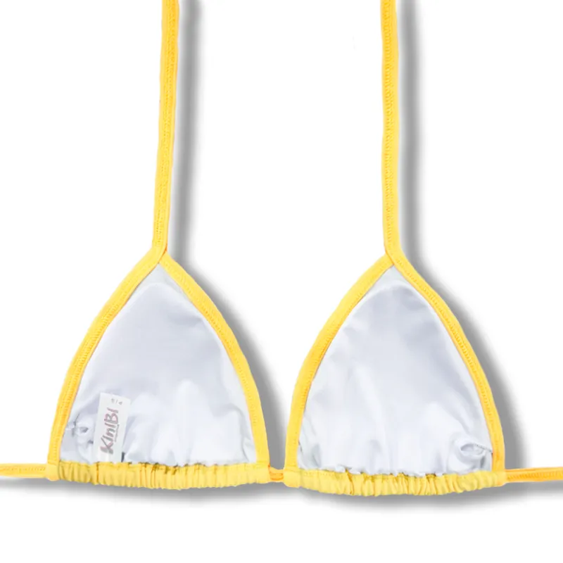 Triangle Bikini Top | Yellow | Mara Top | KiniBi