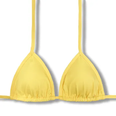 Mara Bicolor Canary and Flag Top | Triangle