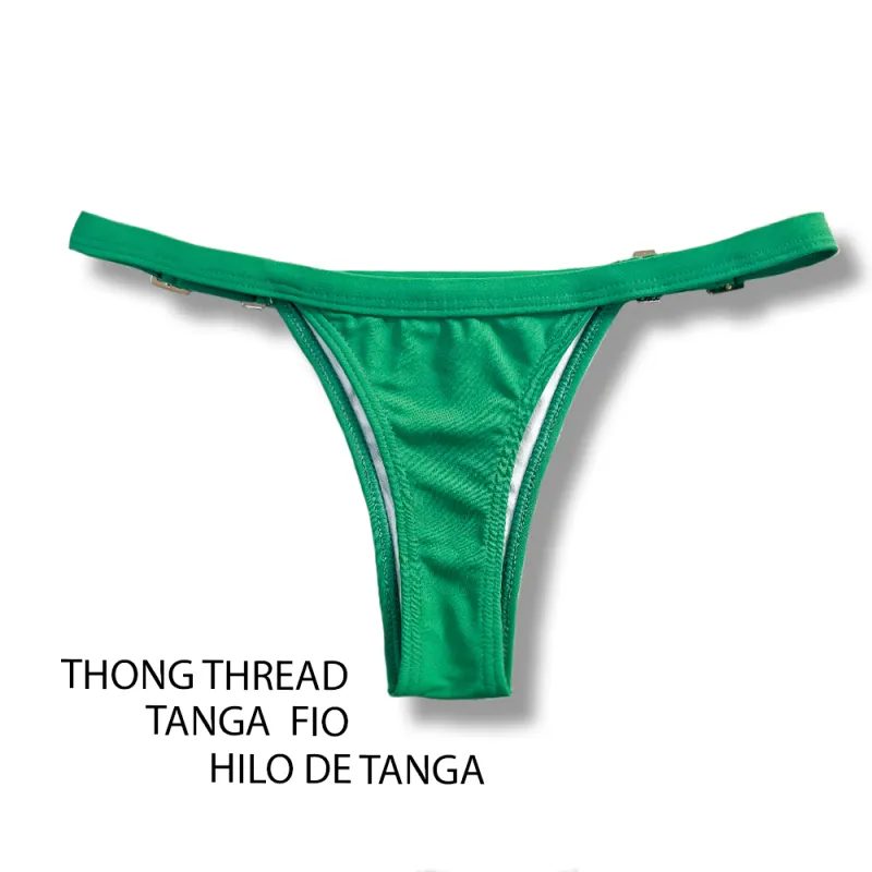 Conjunto Verde | Top Cortinita Mara &amp; Tanga Cinta Fany | KiniBi