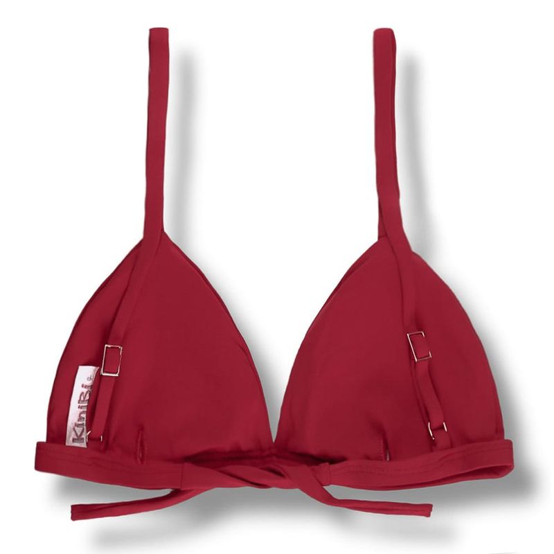 Fixed Triangle Top | Carmine Red | Jade Top | KiniBi **
