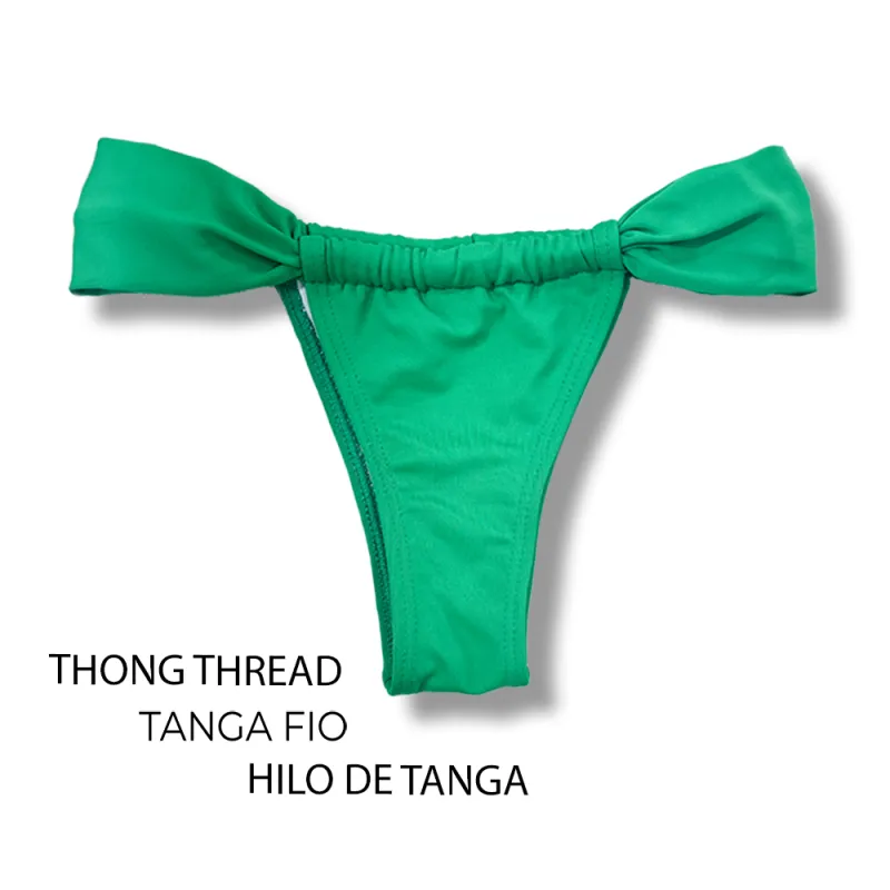 Slide Bikini Bottom | Green Print | Gali Tanga | KiniBi