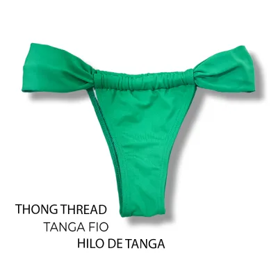 Slide Bikini Bottom | Green Print | Gali Tanga | KiniBi