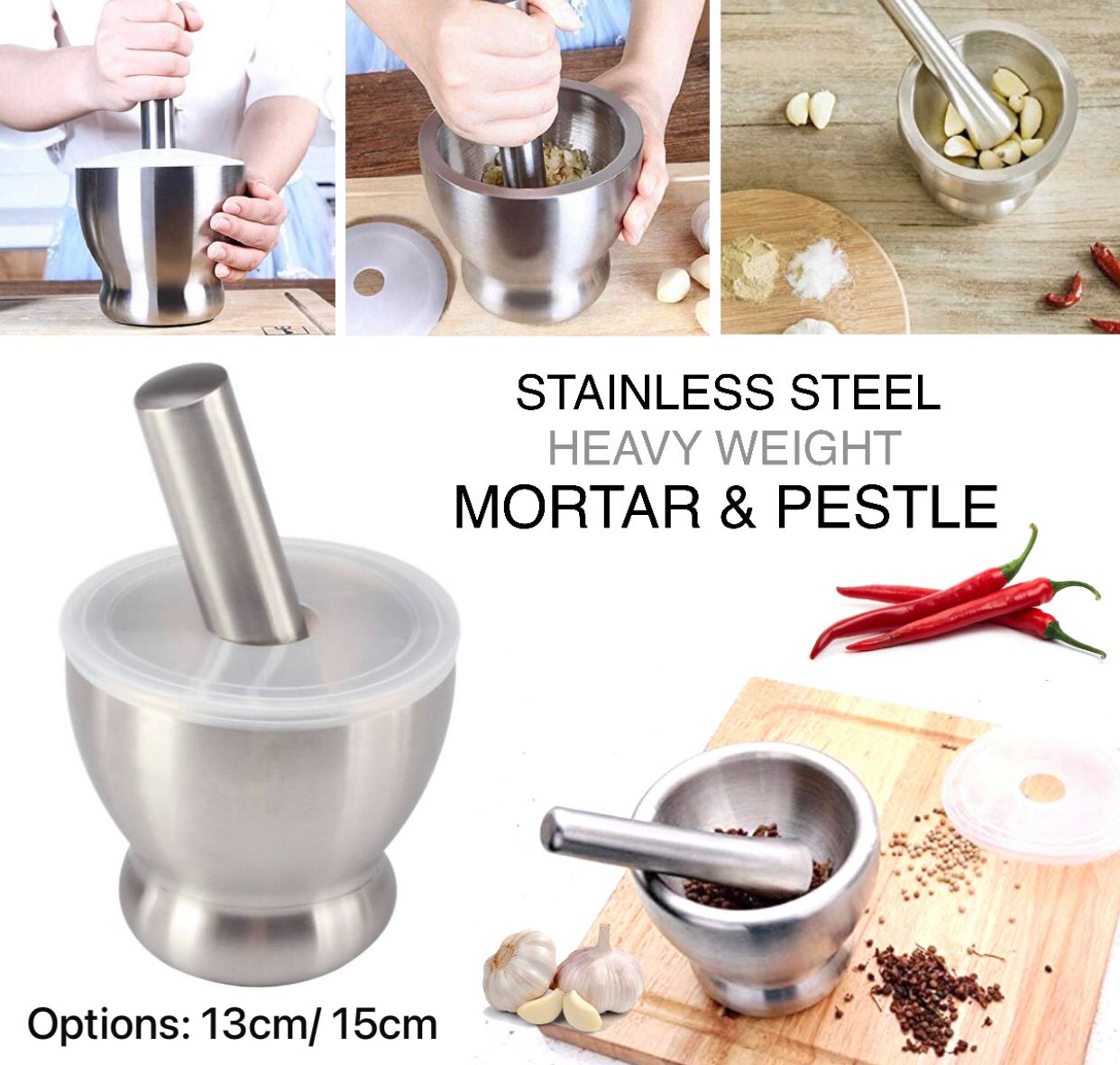 Metal Mortar &amp; Pestle