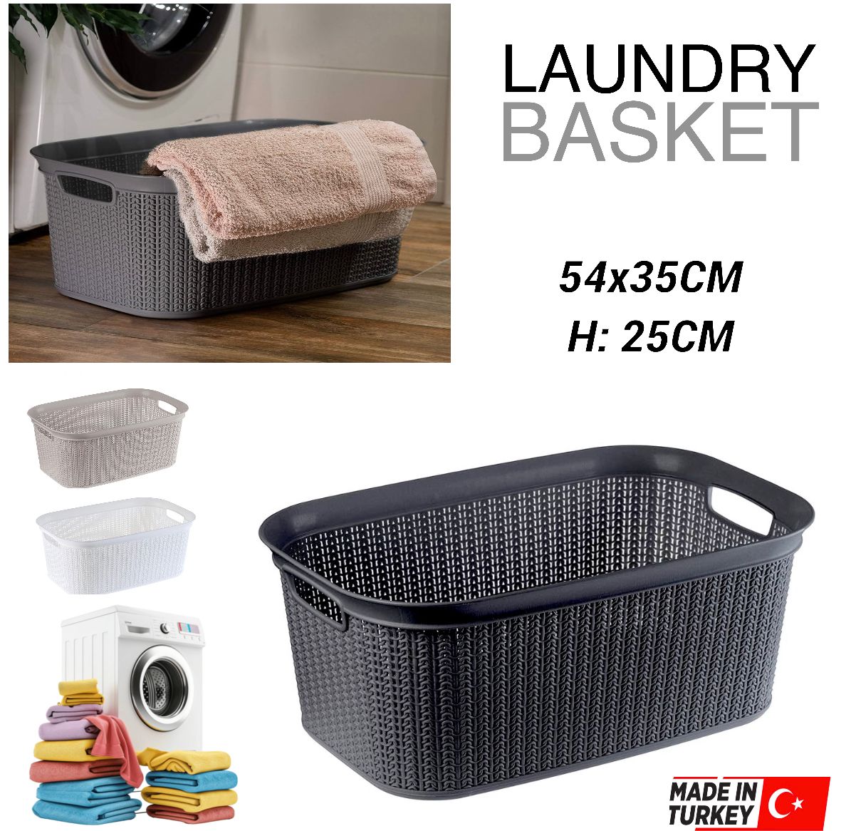 Saphire Laundry Basket