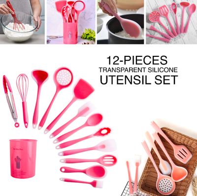 Silicone Utensil (Red/White)