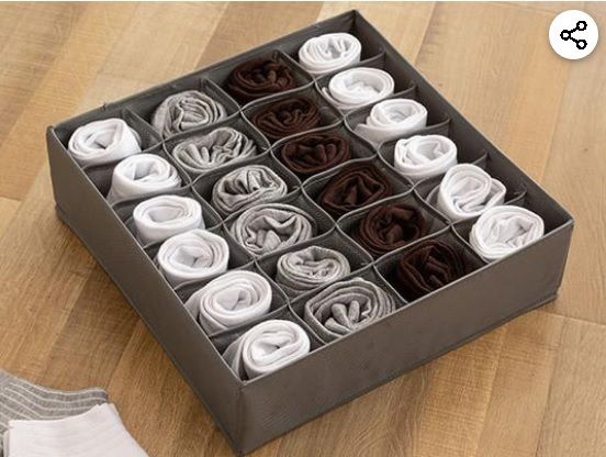 Drawer Organizer 24 Compartments (beige)