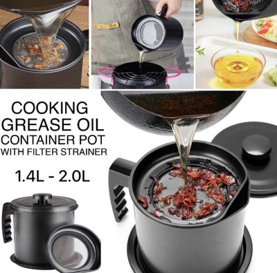 Grease Oil Strain Pot