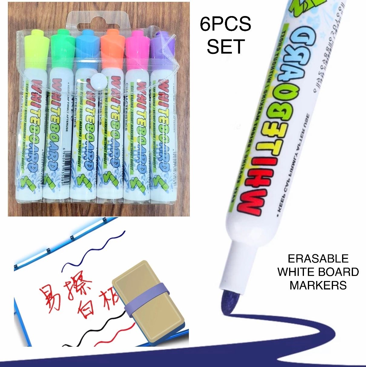 12-Pcs White Board Pens