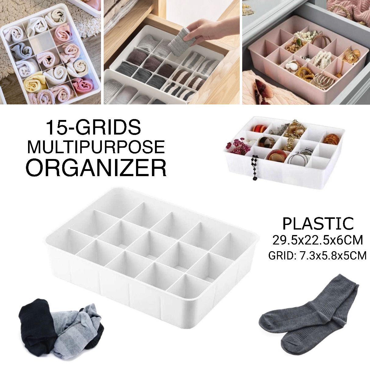15-Grid Organizer