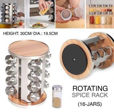 16-Jars Spice Rack