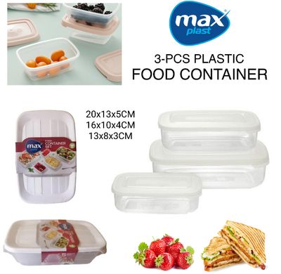 3-Pcs Food Containers
