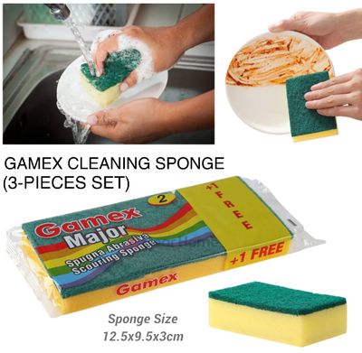 3-Pcs Gamex Sponge