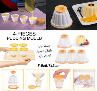 4-Pcs Pudding Molds