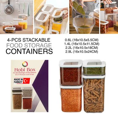 4-Pcs Food Containers