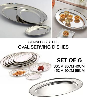 6-Pcs Oval Dishes