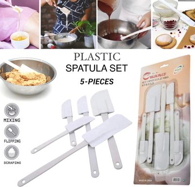5-Pcs Plastic Spatula 