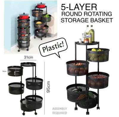 5-Tier Rotating Basket