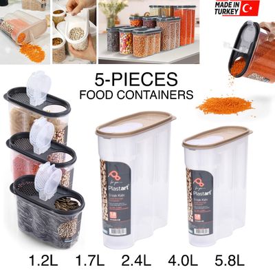 5-Pcs Food Containers