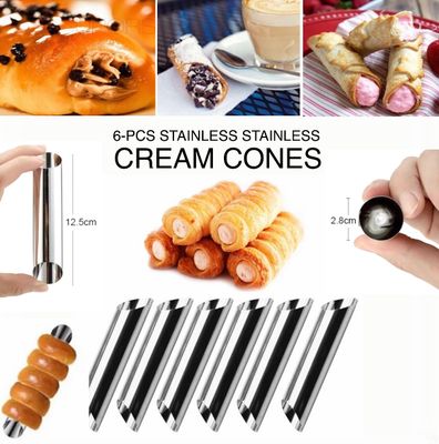 6-Pcs Cream Cones