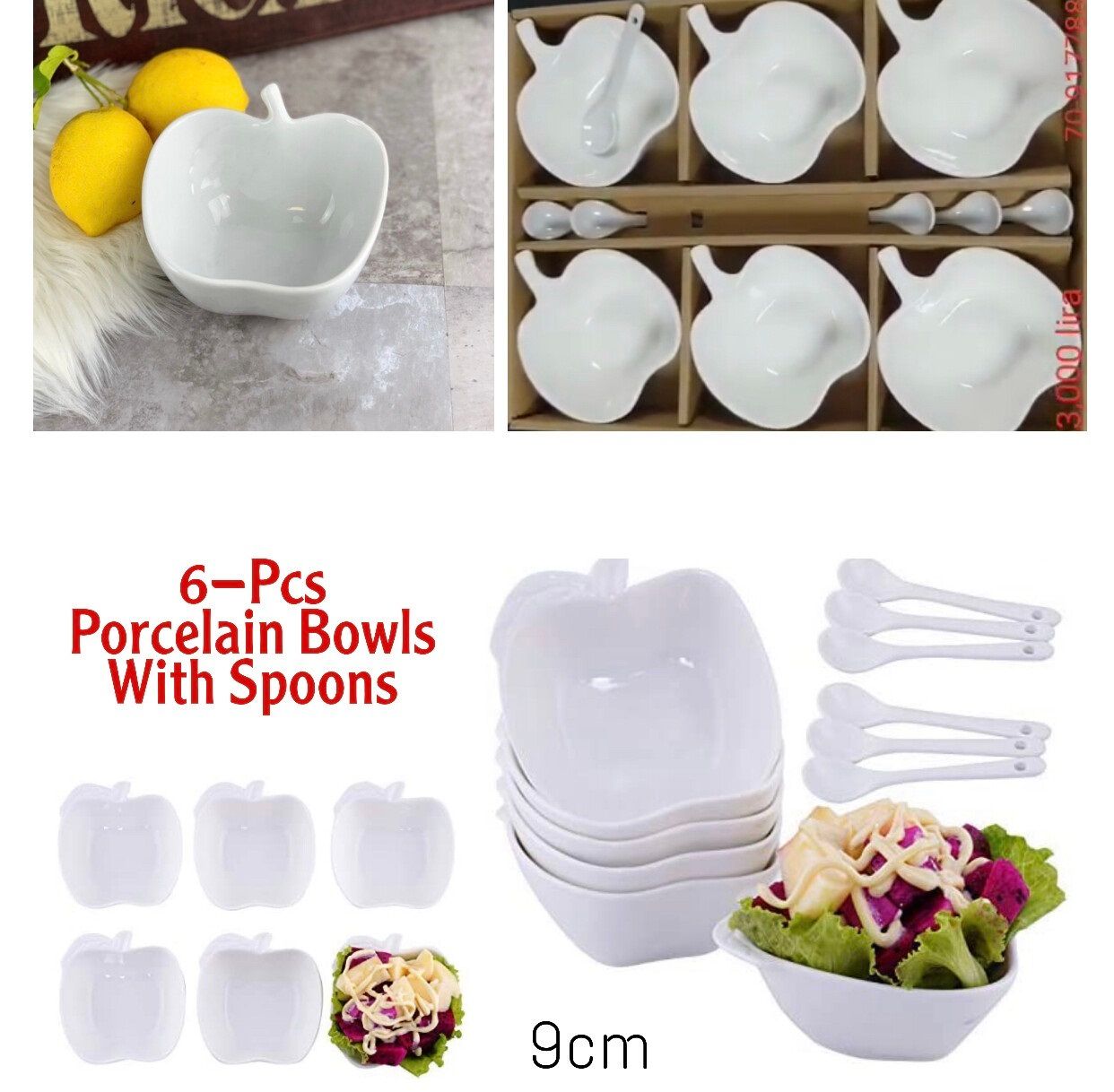 6-Pc Bowls w/Spoons