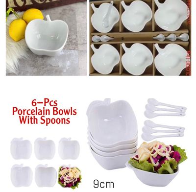 6-Pc Bowls w/Spoons