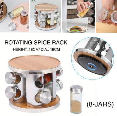 8-Jars Spice Rack