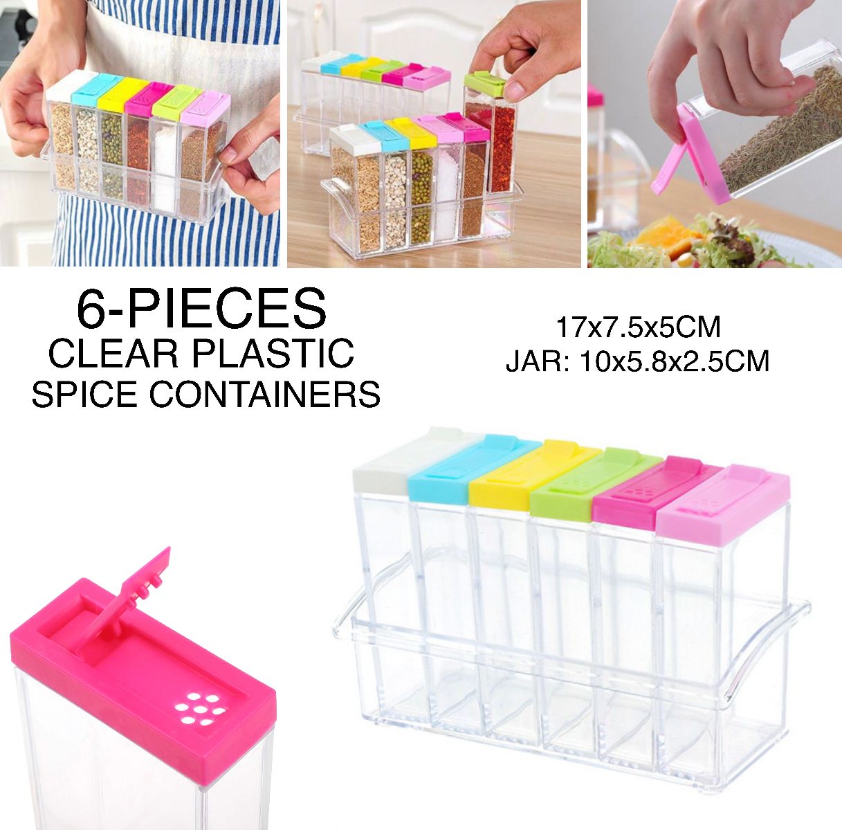 Colorful Spice Jars