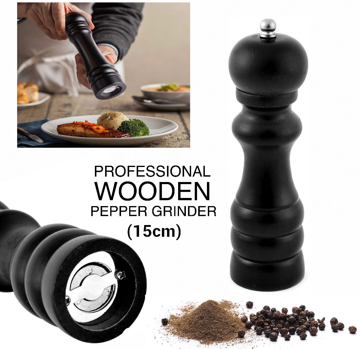 Wooden Pepper Grinder