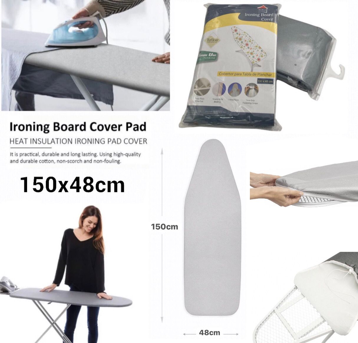 Iron Board Cover 150x48cm (Simple Use)