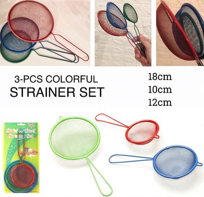 3-Pcs Colorful Strainers