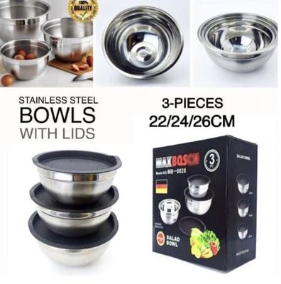 3-Pcs Bowls Set