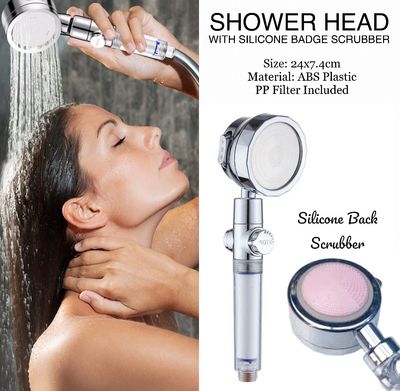 Silicone Back Shower Head 