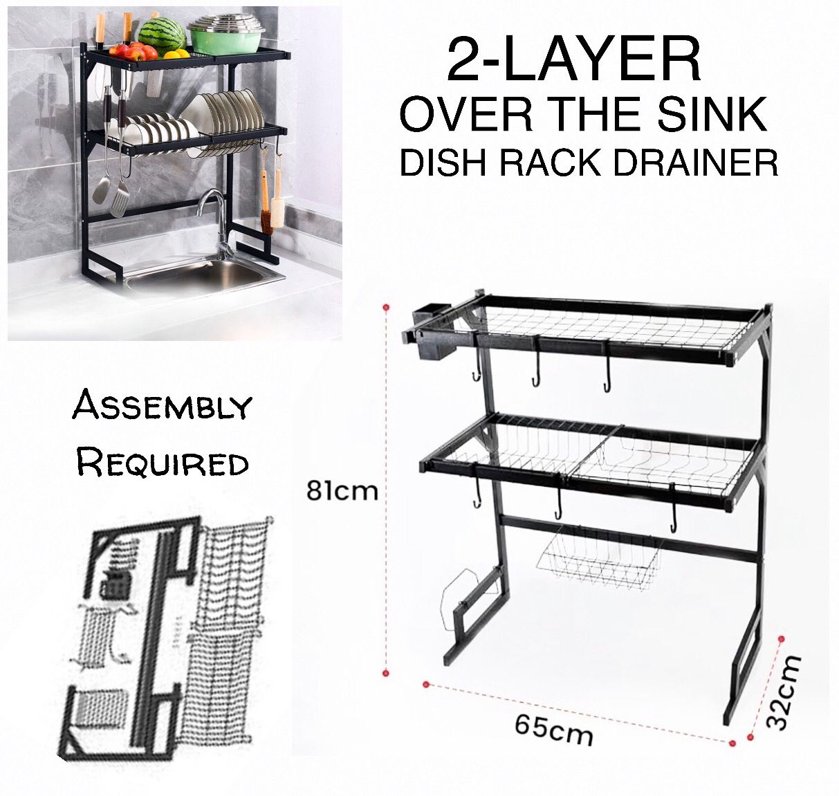 2-Tier Sink Rack