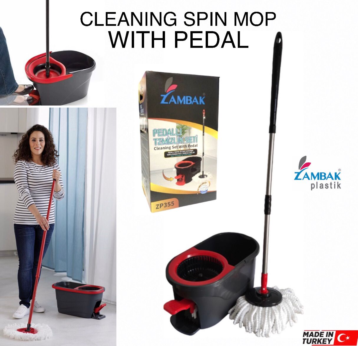 Spin Mop With Pedal