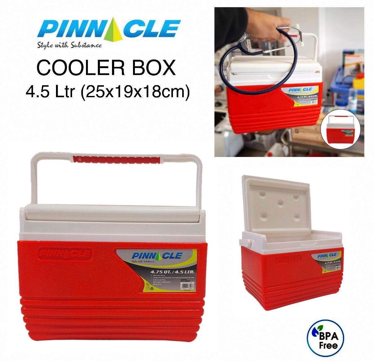 4.5L Cooler (Red)