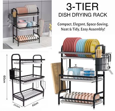 3-Tier Dish Rack
