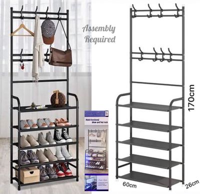 5-Tier Coat Rack (White)