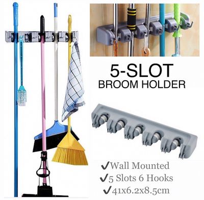 5-Slot Broom Holder