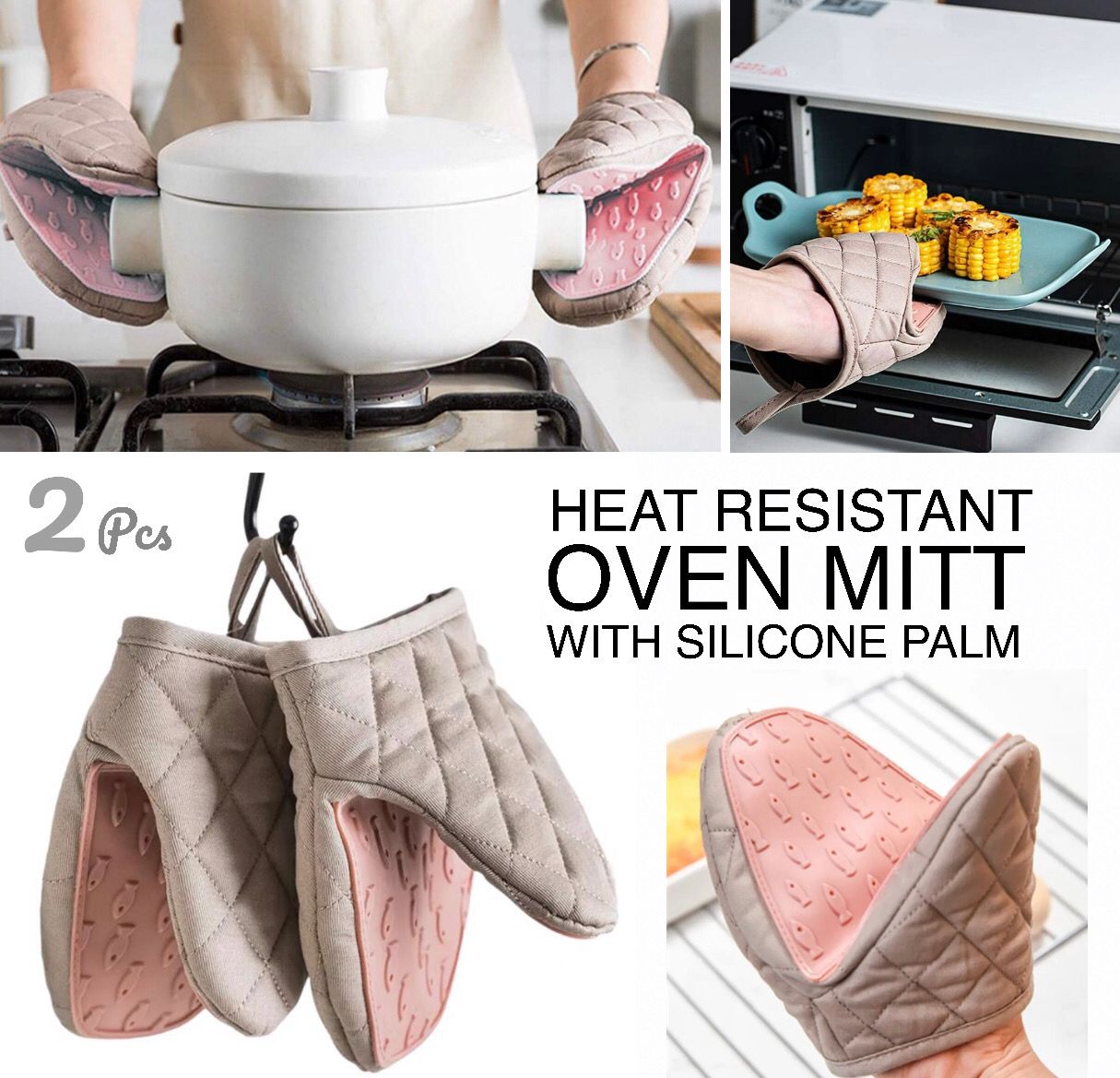 2-Pcs Hand Mitts