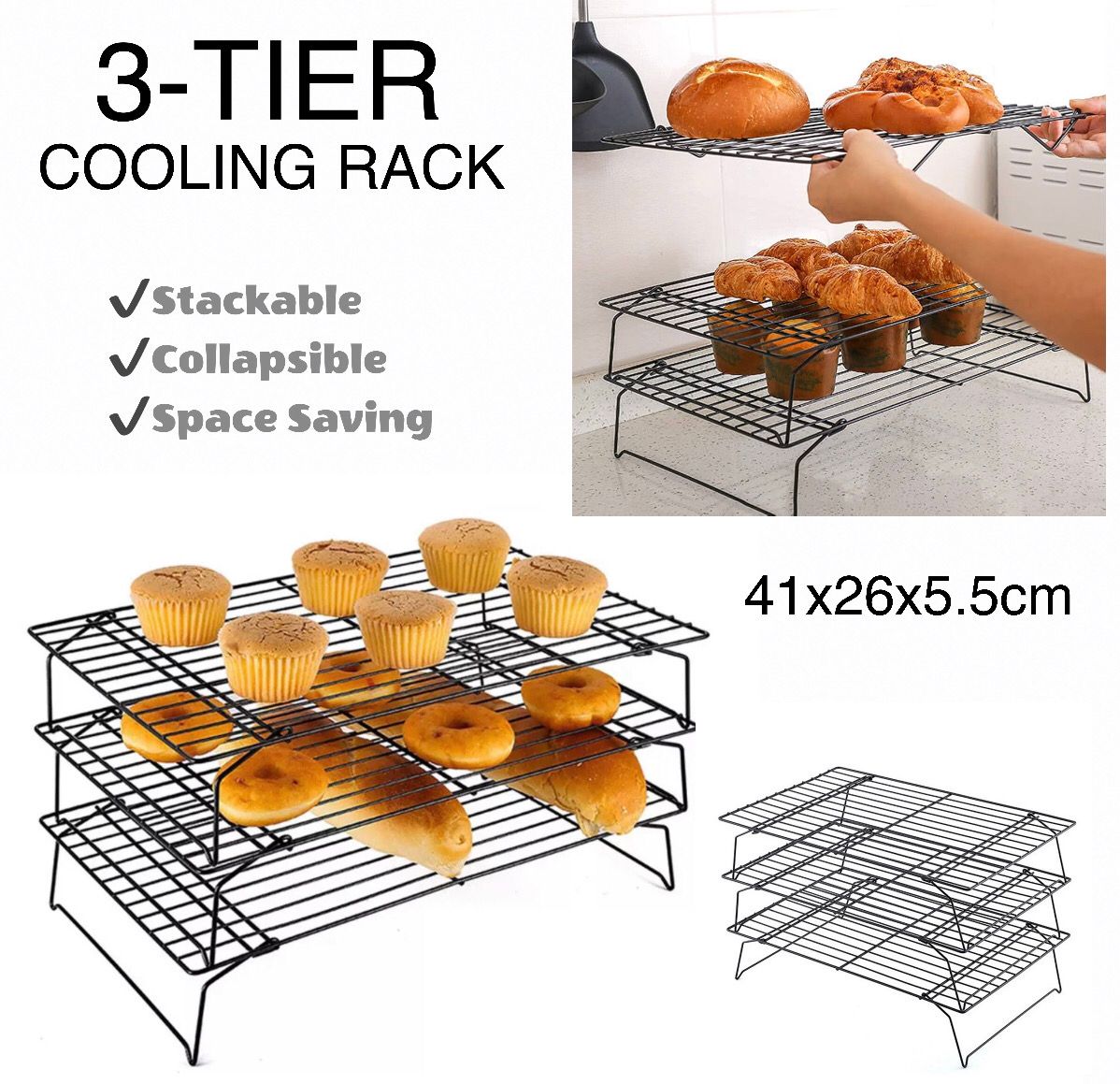 3-Tier Cooling Rack