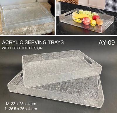 2-Pcs Acrylic Trays
