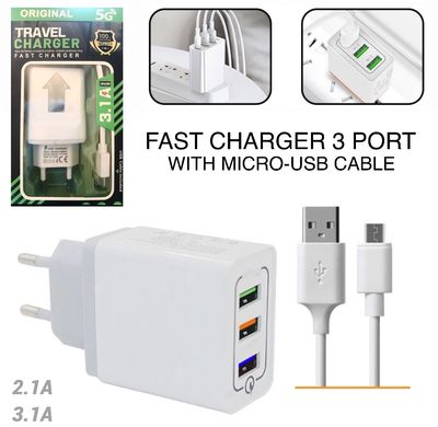 3-Port Charger