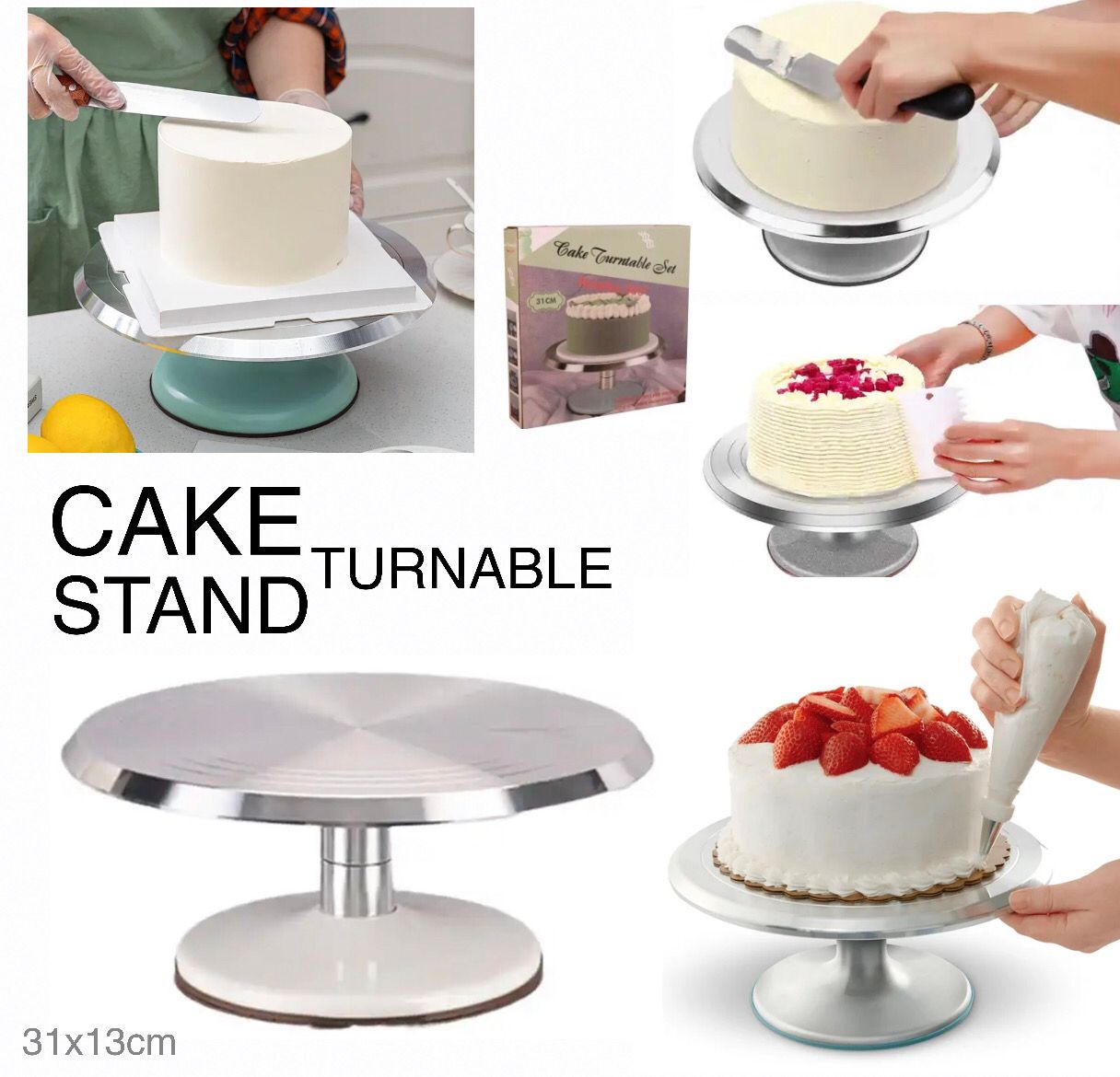 Cake Turnable Stand