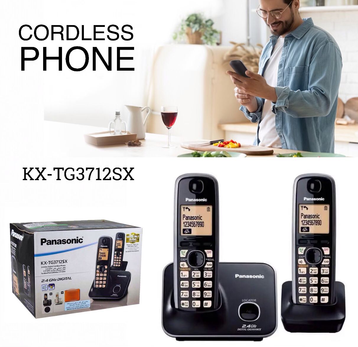 Cordless Phone (KX-TG3712SX)