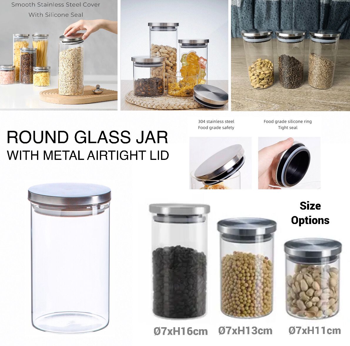 Glass Jar (Metal Lid)