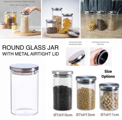 Glass Jar (Metal Lid)