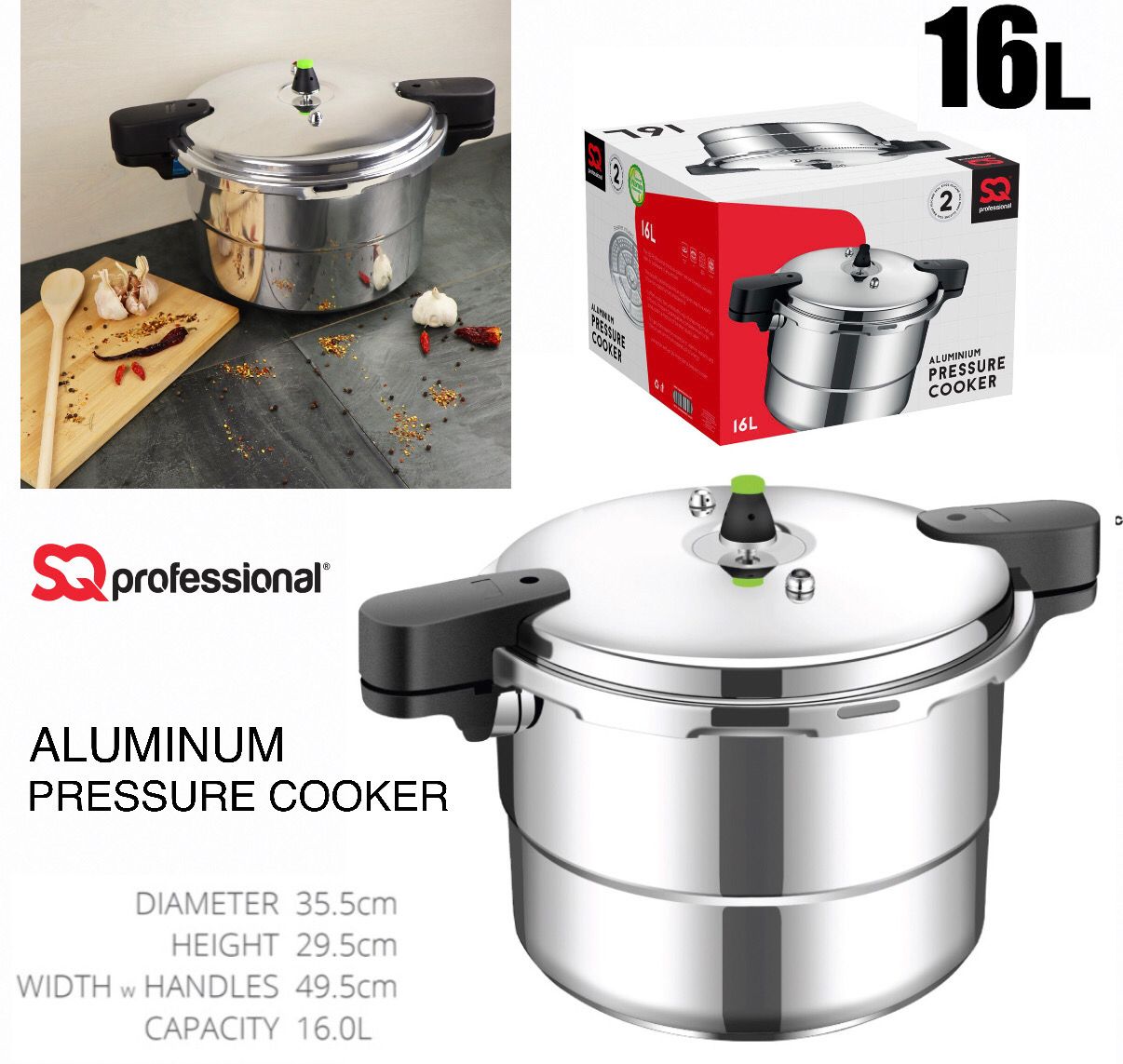 16L Pressure Cooker (SQ)