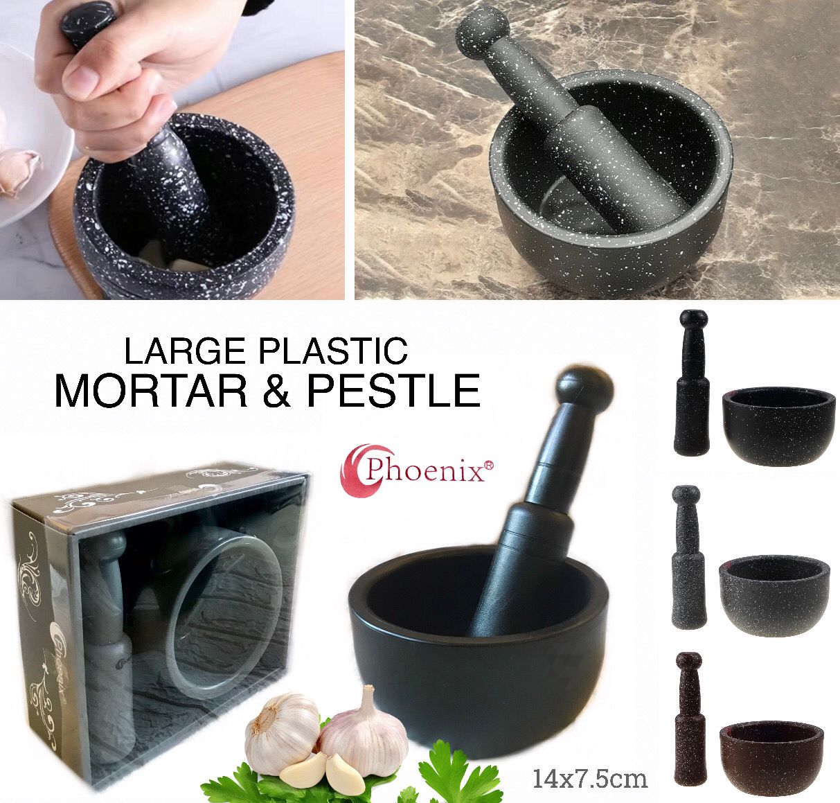 Plastic Mortar &amp; Pestle