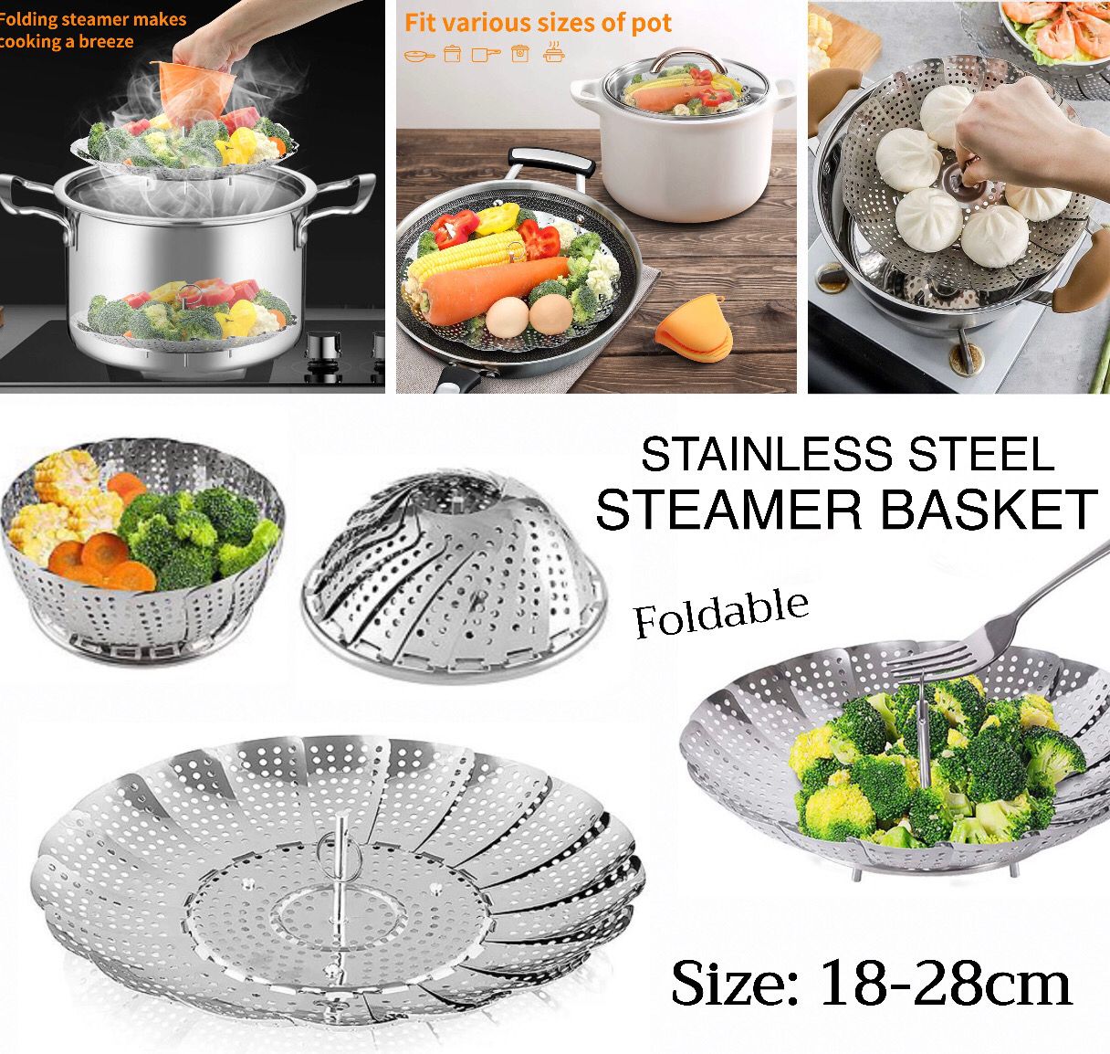 Folding Steamer Basket